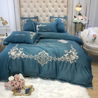 Bộ chăn ga gối lụa hoàng gia