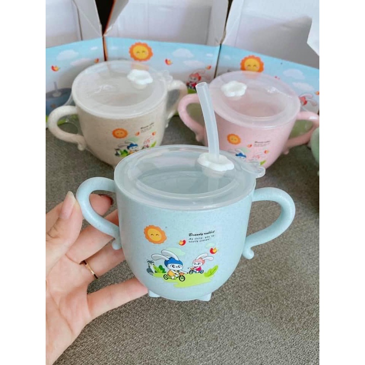 CỐC TẬP UỐNG LÚA MẠCH CÓ ÔNG HÚT, CHỐNG TRÀN CHO BÉ