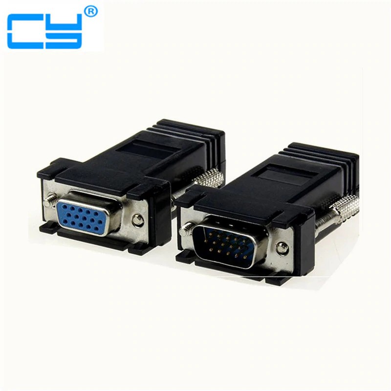 Bộ chuyển đổi kéo dài VGA to LAN - 30M Cat-5e/6e