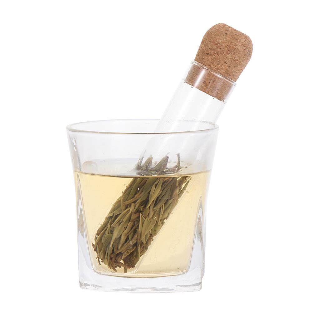 GOGOUP Muỗng Lọc Trà Bằng Kính Có Ống Hút Tiện Dụng Cho Gia Đình