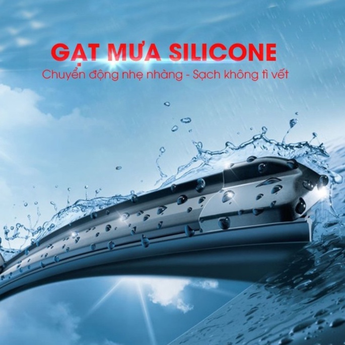 Gạt mưa ô tô không xương silicon Bosch Aerofit chính hãng cao cấp cho các dòng xe (giá 1 cái)