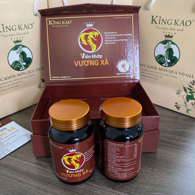 Viên khớp Vương Xà- Hỗ trợ giảm đau xương khớp (hộp to 2 lọ)