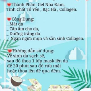Mask yến tươi collagen