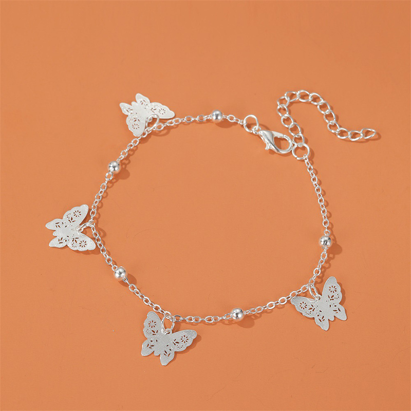 Temperament Hollow Butterfly Anklet Sexy Simple Foot Jewelry Personality Foot Chain | BigBuy360 - bigbuy360.vn