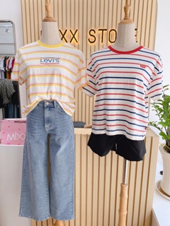 Áo thun sọc Lev*s logo về hàng sẵn ❤️