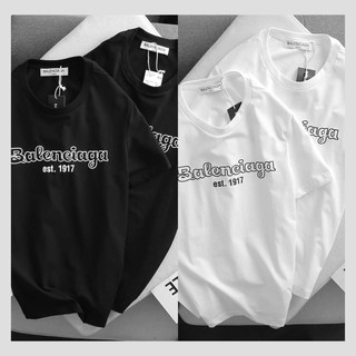 Áo thun nam nữ tay lỡ Balenciaga chất liệu cotton 35/65 thoáng mát - áo phông unisex