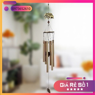 Chuông gió đồng hình voi 6 thanh