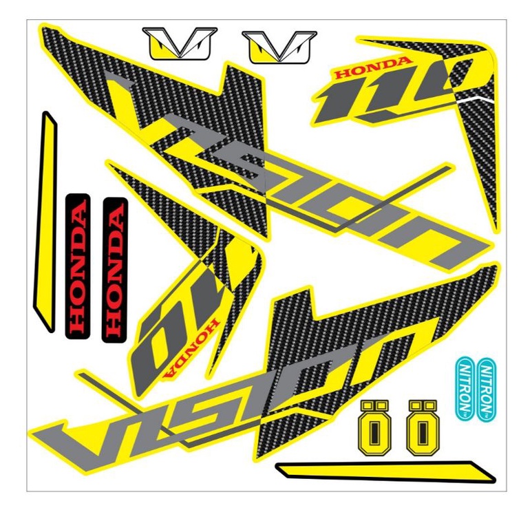 Tem rời dán xe vision