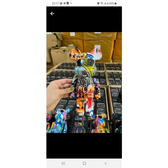 Loa Bluetooth Gấu BEARBRICK Mini B5. Loa Gấu Nghe Cực Mát Tai Màu Loang Phối Siêu Lạ Mắt - Mẫu Hot 2022