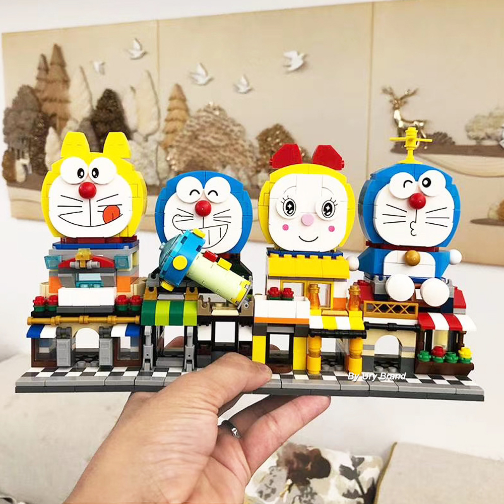 Bộ Đồ Chơi Lắp Ráp Lego Hình Doraemon Diy Dành Cho Trẻ Em