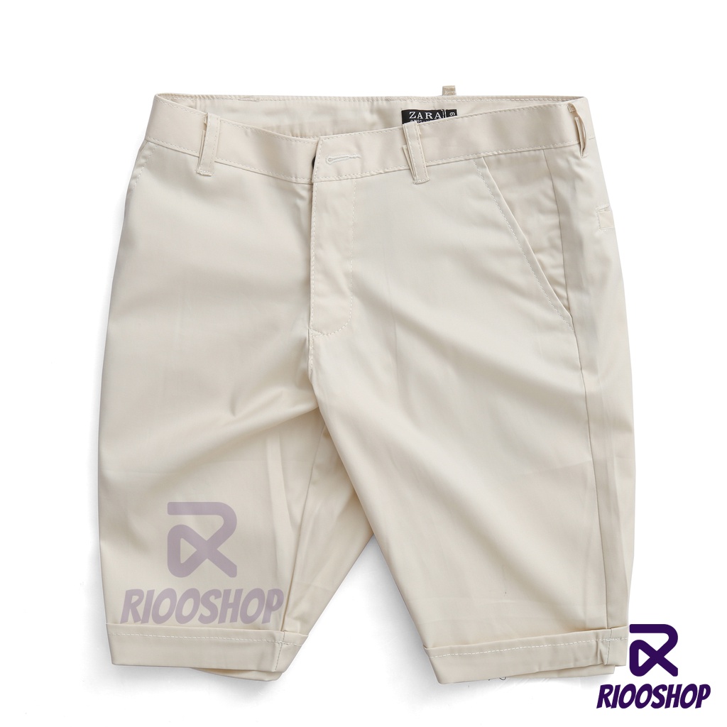 Quần short kaki nam cực đẹp RPS040 kem nhạt