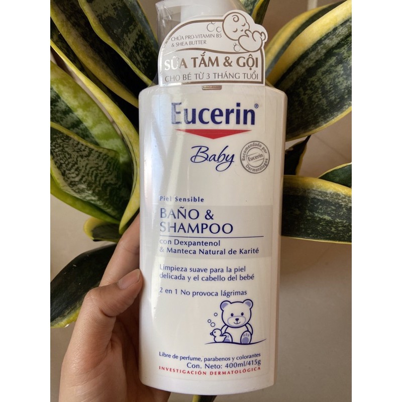 Sữa tắm và gội cho em bé Baby Bano &amp; Shampoo Eucerin 400ml