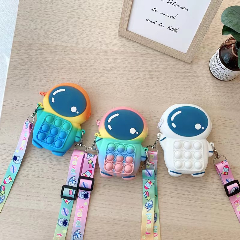 ❤️Túi Đeo Chéo Hình Phi Hành Gia Dễ Thương Cho Học Sinh