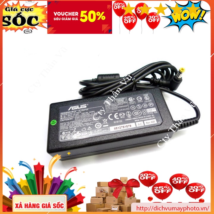 Sạc pin cho laptop Asus S46 S46C hàng nhập chính hãng chất lượng có bảo hành INECO
