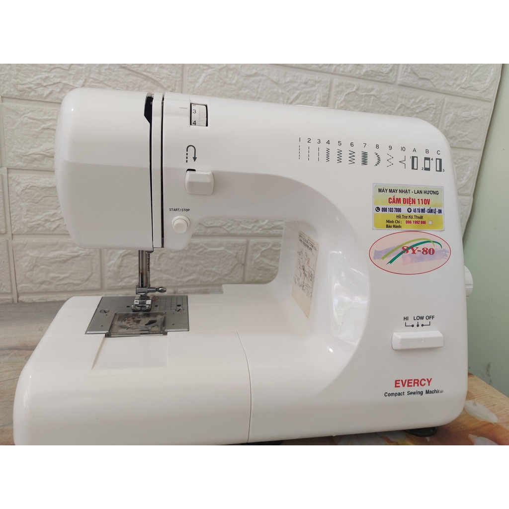 Máy May Gia Đình Nhật Bản Singer Merit Libero KN- may cơ bản- cam kết không kén vải- Kích thước 30x15x20 - màu trắng