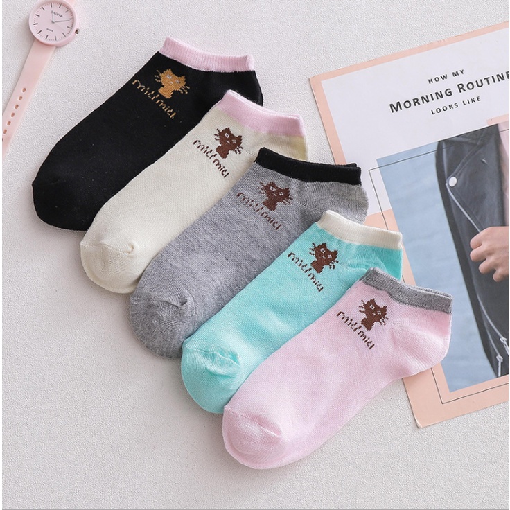 RẺ VÔ ĐỊCH  TẤT CỔ NGẴN HỌA TIẾT MÈO NƠ XINH XẮN CHO NỮ