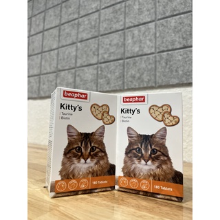 Vitamin Beaphar Kitty's cho mèo bổ sung Taurine và Biotin nhập Nga (180v)