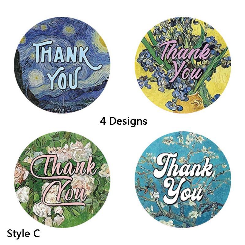 HANDMADE Set 500 Miếng Dán Chữ Thank You