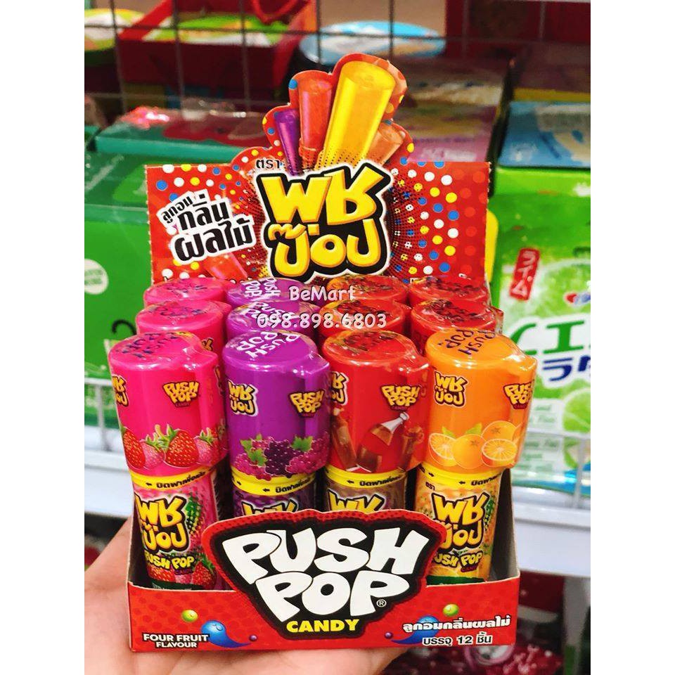 (SET 2 ỐNG) Kẹo son môi PUSH POP CANDY - Thái Lan