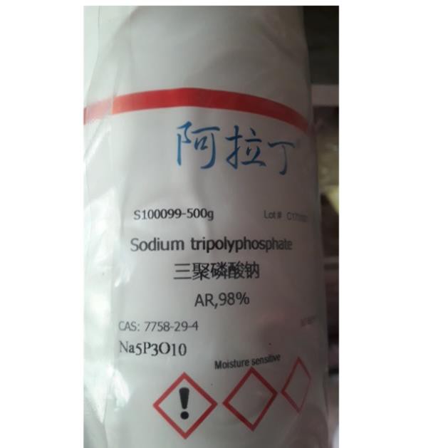 Hoá chất Sodium tripolyphosphate 7758-29-4 Na5P3O10 lọ 500g Natri triphosphat