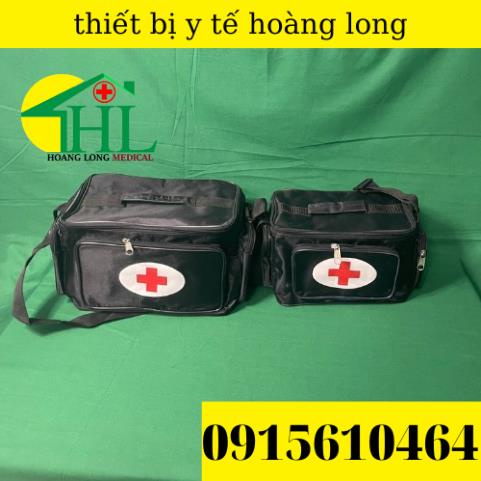 Túi Cứu Thương Màu Đen Cỡ Đại 34x22x24cm - Túi Y Tế