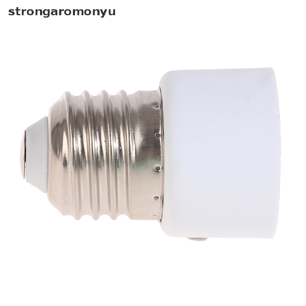 【YU】 220V E27 ABS White Connector Accessories US/EU Plug Screw Bulb Base Adapter .