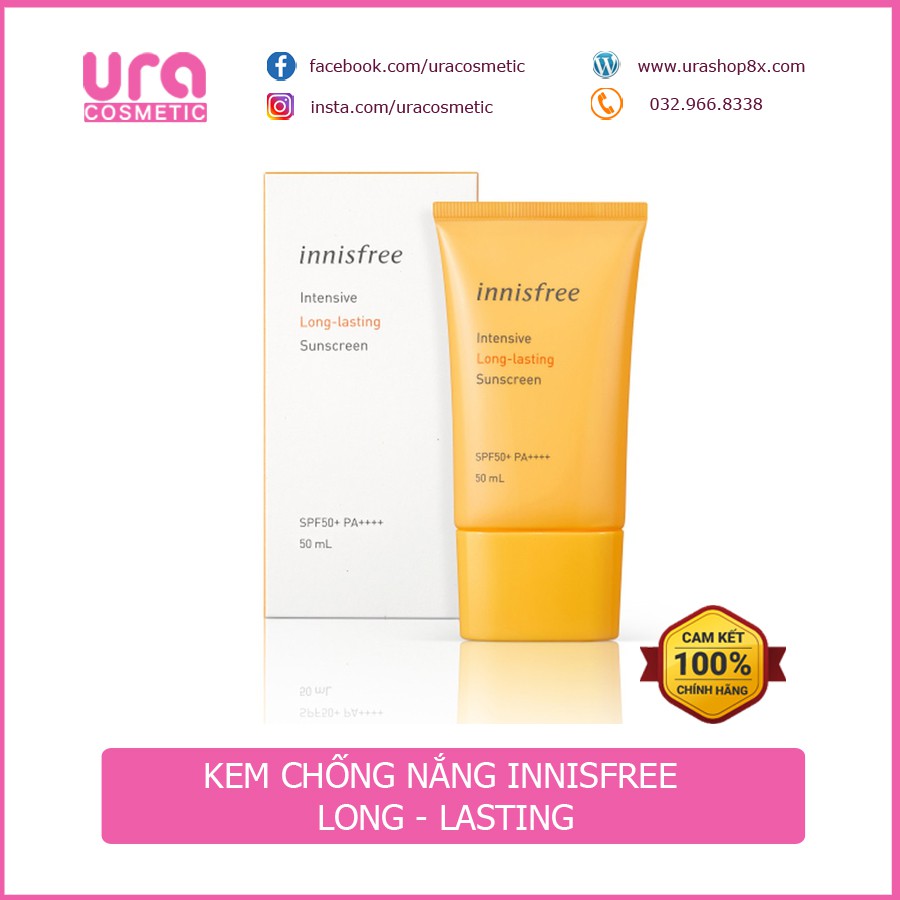 Kem chống nắng Innisfree Long Lasting SPF 50