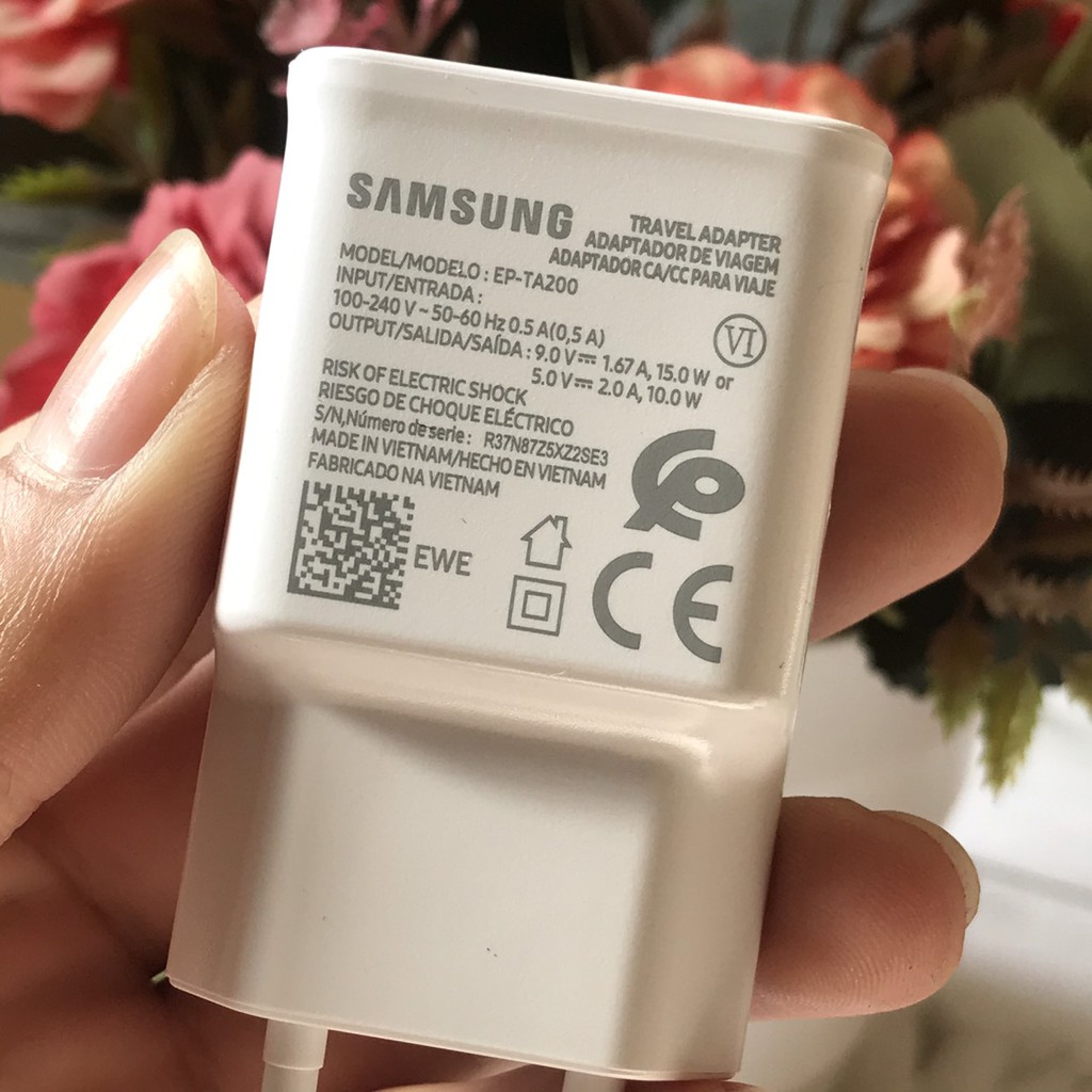 Bộ sạc nhanh samsung 15W S10/S9/S8/S7/Note8/Note9 - Hàng Chính hãng