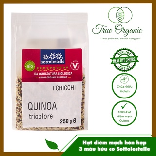 Hạt diêm mạch, diêm mạch hữu cơ hỗn hợp 3 màu 500g Sottolestelle Quinoa
