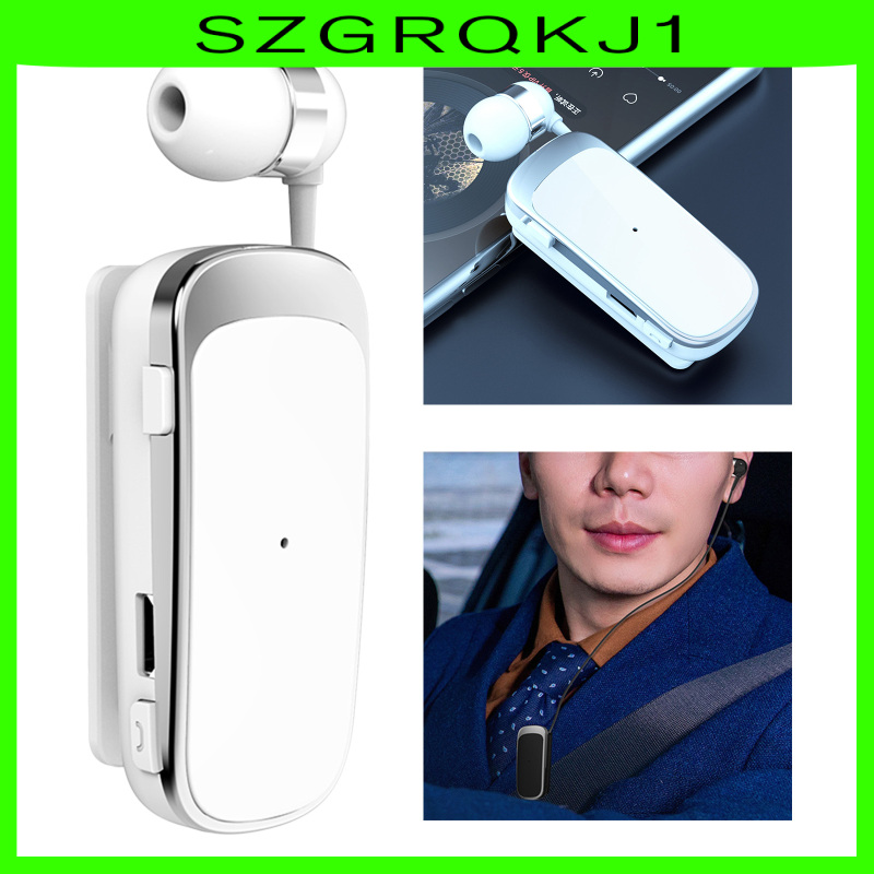 Tai Nghe Bluetooth Cài Áo K52 Có Dây Rút