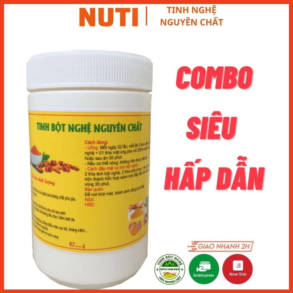 Combo Tinh Bột Nghệ (vàng|Đỏ|Đen|Nghệ Viên Mật Ong) Nguyên Chất, Giá Sỉ, Hàng Loại 1