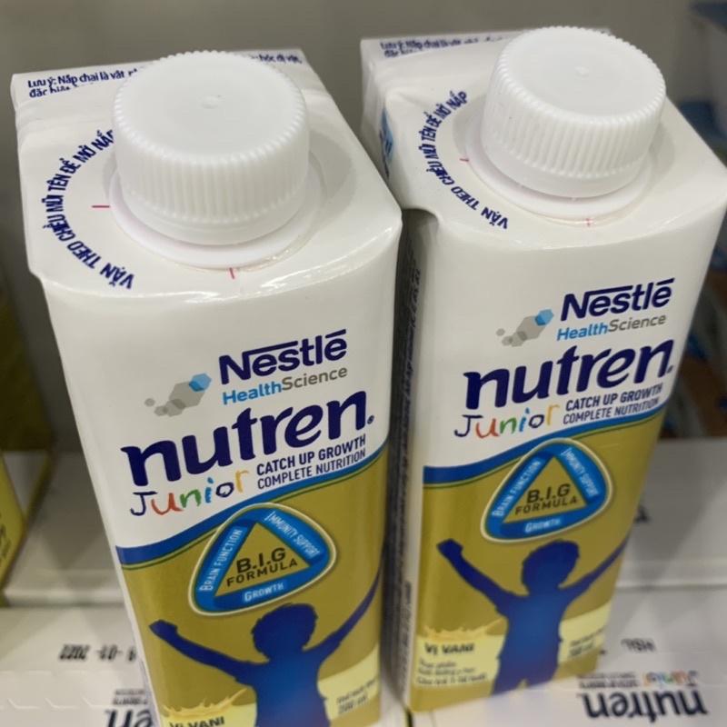 Sữa nước Nutren Junior Nestle vị vani combo 20 hộp 200ml
