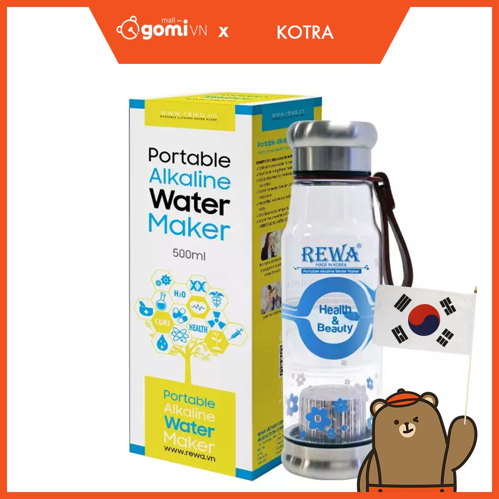 Máy Tạo Nước ION Kiềm Cầm Tay REWA Alkaline Portable Maker RW AK 1700 GomiMall