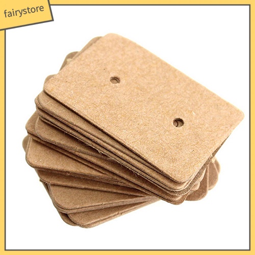 Set 100 Thẻ Treo Trưng Bày Bông Tai Trang Sức 25x35mm
