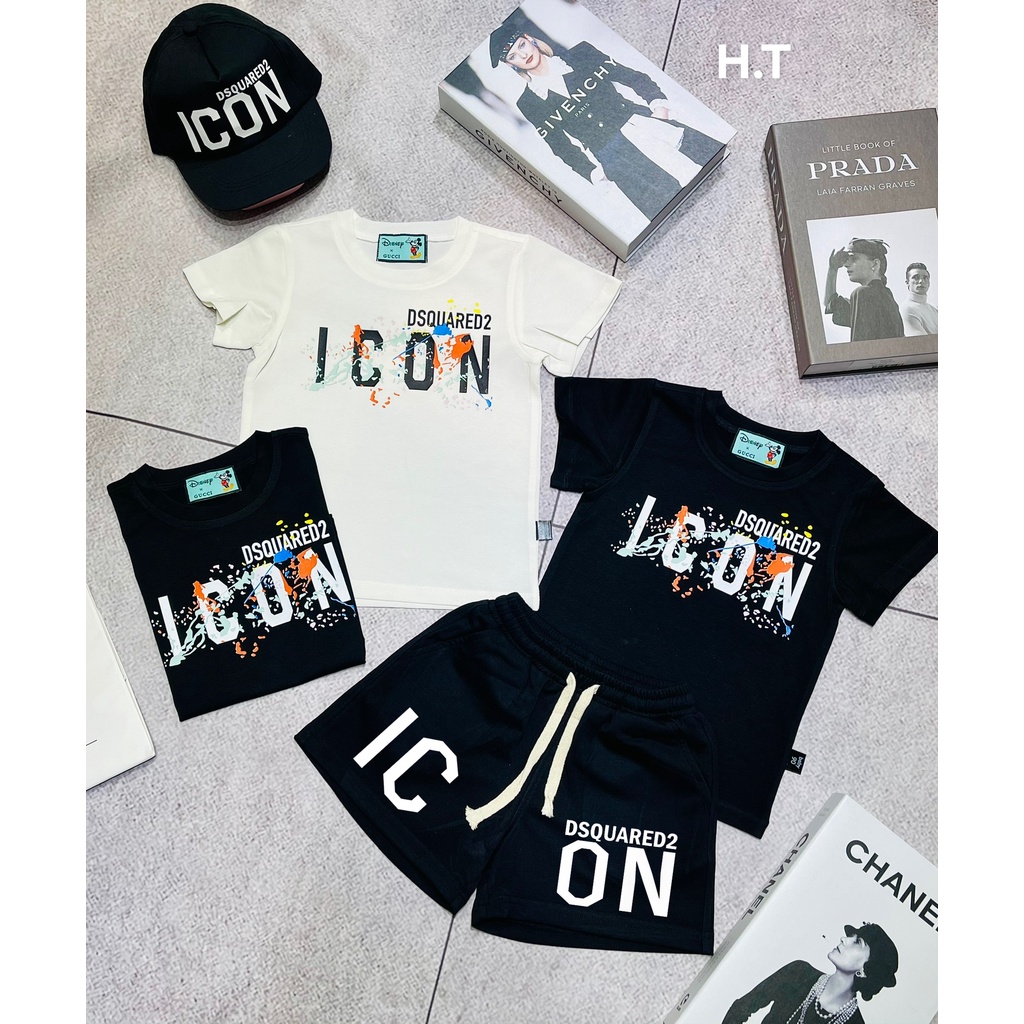 Bộ quần áo cộc tay cho bé phiên bản icon 2022 mới cho bé hàng cao cấp. Bộ thun cotton trẻ em Nhà Sữa