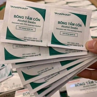 1K 1miếng gạc tẩm cồn sát trùng y tế