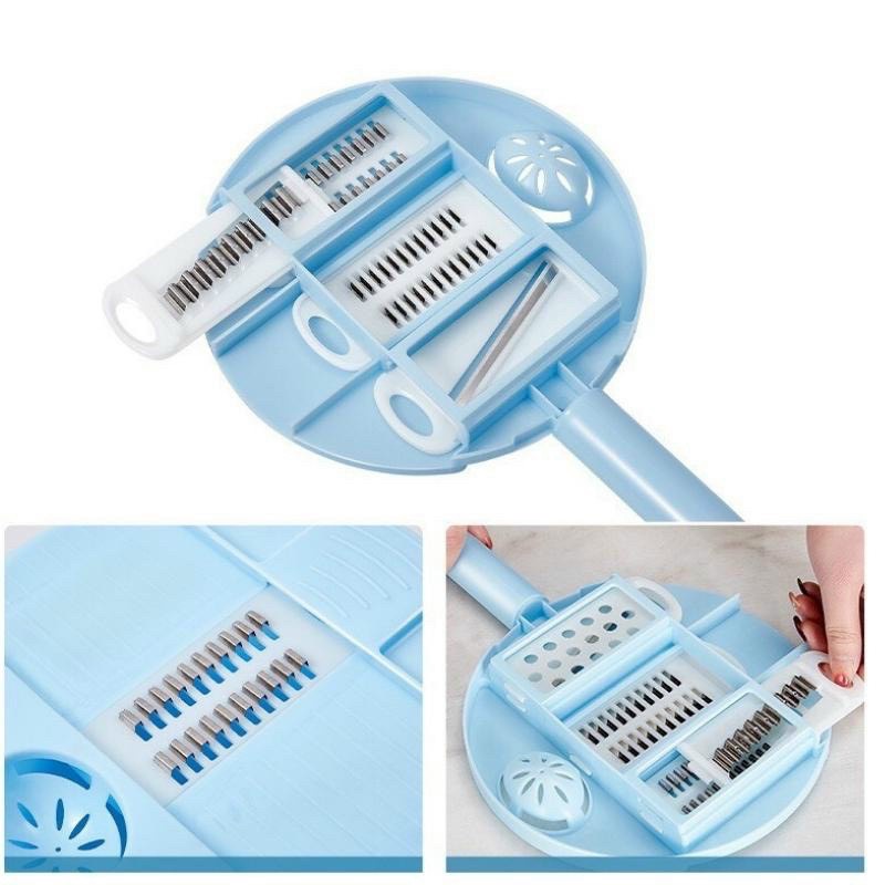 Bộ rổ nạo rau củ 12 chi tiết, bộ bào rau củ lúa mạch đa năng