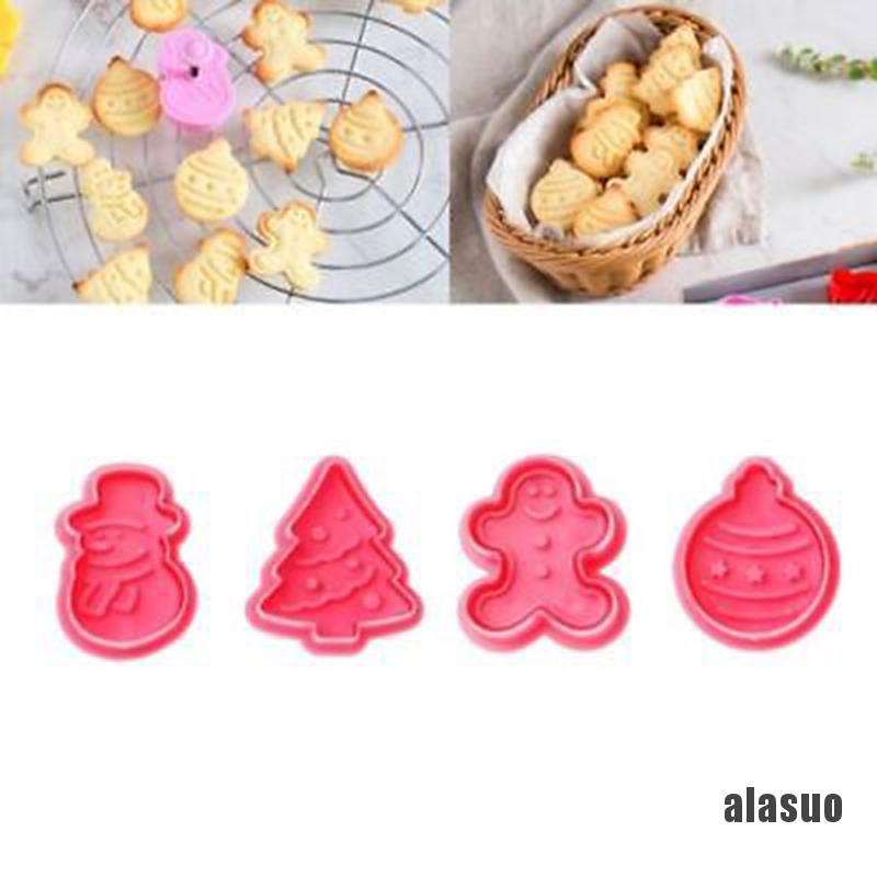 Bộ 4 Khuôn Cắt Bánh Quy Chủ Đề Giáng Sinh