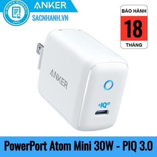 Sạc Anker PowerPort III mini 30W (1 PIQ 3.0) - A2615