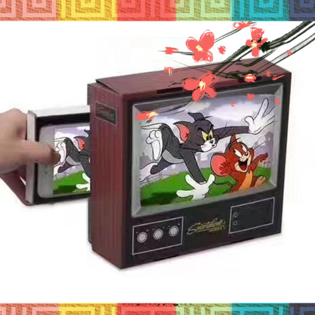 SIÊU BẤT NGỞ Hộp kính 3D TV phóng to màn hình điện thoại 20 * 7,7 * 18 cm GIẢM GIÁ