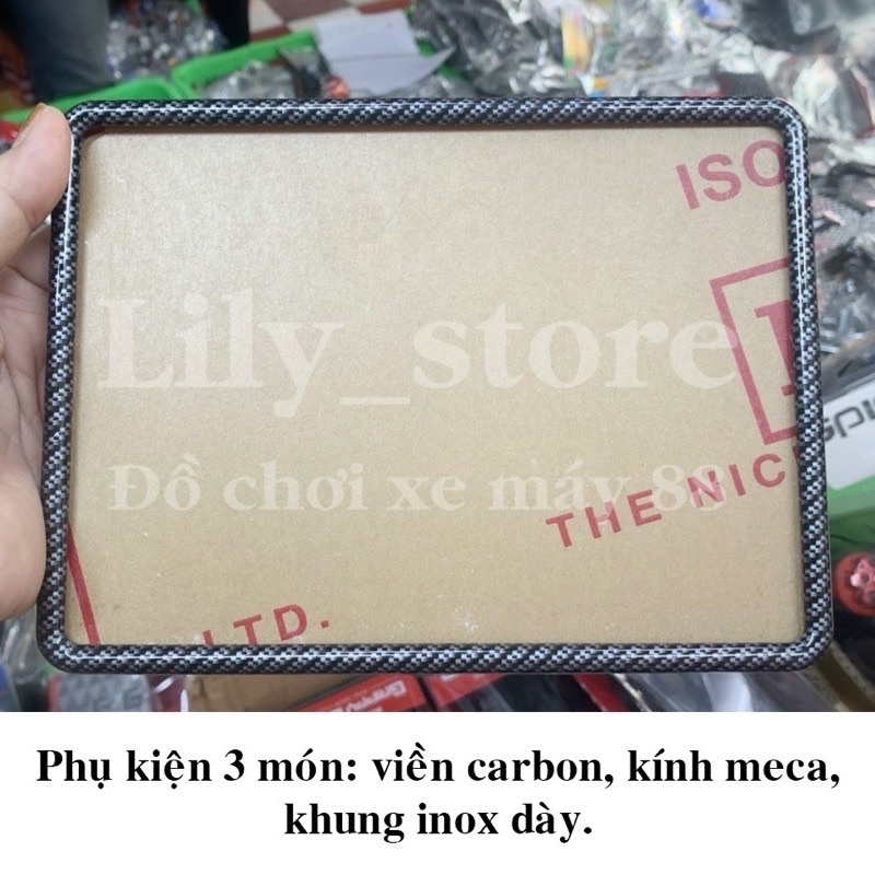 Bộ Viền Biển Số Cacbon Cao Cấp Gắn Mọi Loại Xe