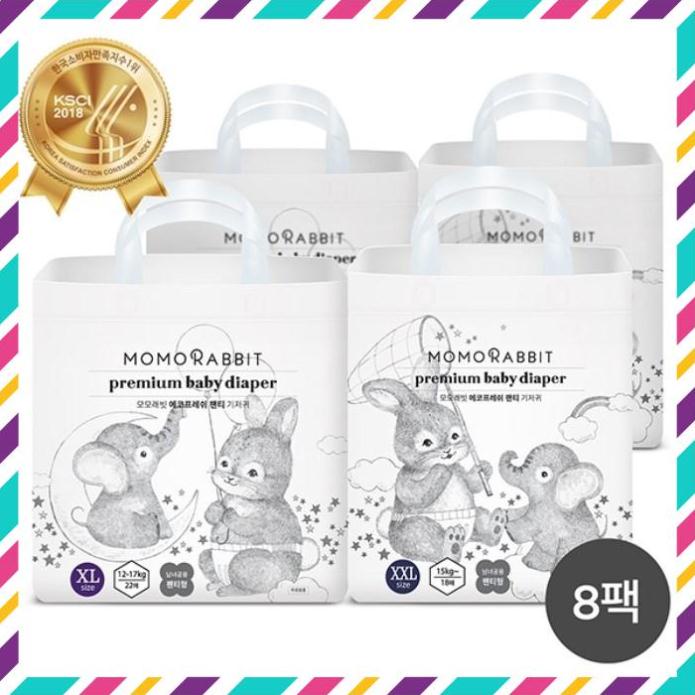 [Chính Hãng]   [HÀ NỘI] Bỉm Quần MOMO RABBIT ĐÊM Nội Địa Hàn Đủ Size L28/XL22/XXL18