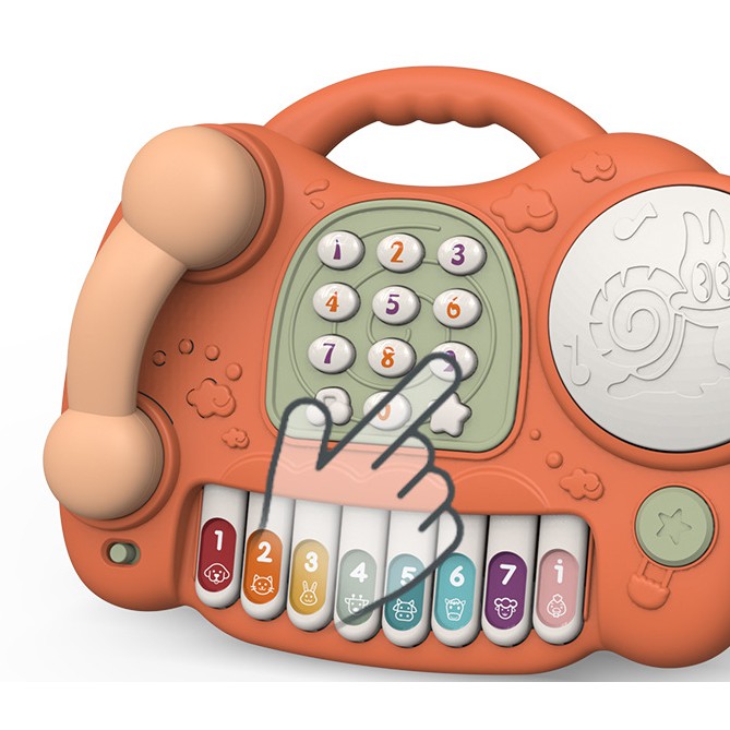Điện thoại đồ chơi trẻ em LIKETECH TOYS phát âm thanh vui nhộn cho bé thông minh