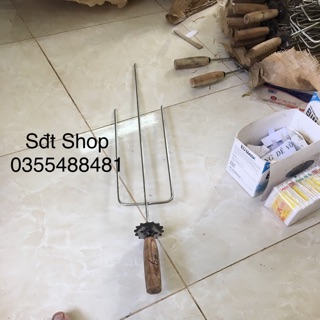Xiên nướng gà vịt - cán gỗ - cho máy nướng