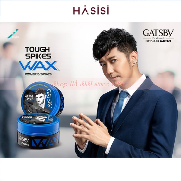 Sáp Vuốt Tóc GATSBY MESSY SCRUNCH LAYERED 75g (Màu Xanh)