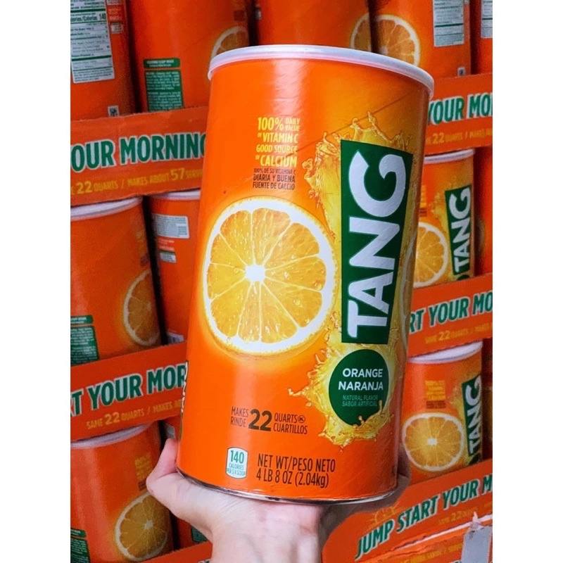 (Date xa) bột pha nước cam Tang 2.04kg Mỹ thơm ngon giàu vitamin C, tăng sức đề kháng.