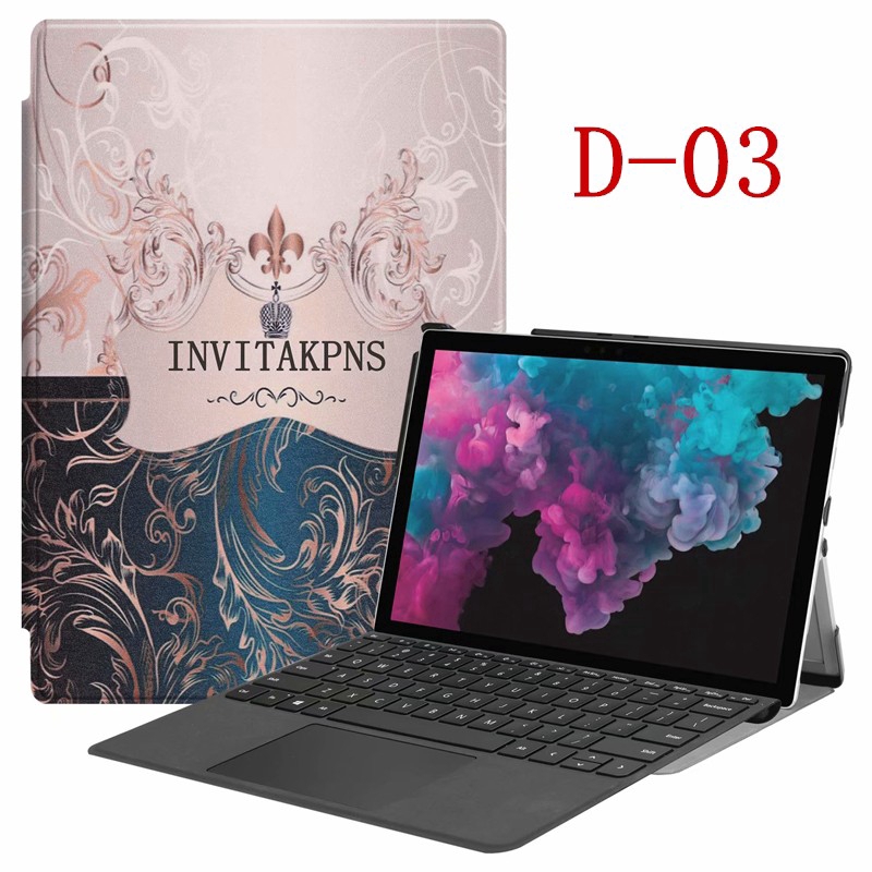 PU Leather Protector Stand Holder Cover Case For Microsoft Surface Pro 4 5 6 12.3 inch