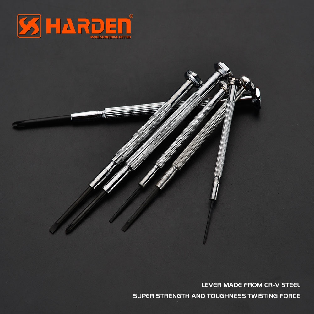 BỘ TÔ VÍT SỬA ĐIỆN THOẠI, LINH KIỆN ĐIỆN TỬ (HARDEN) - 6 CHI TIẾT - 550121 DC-TOOLS