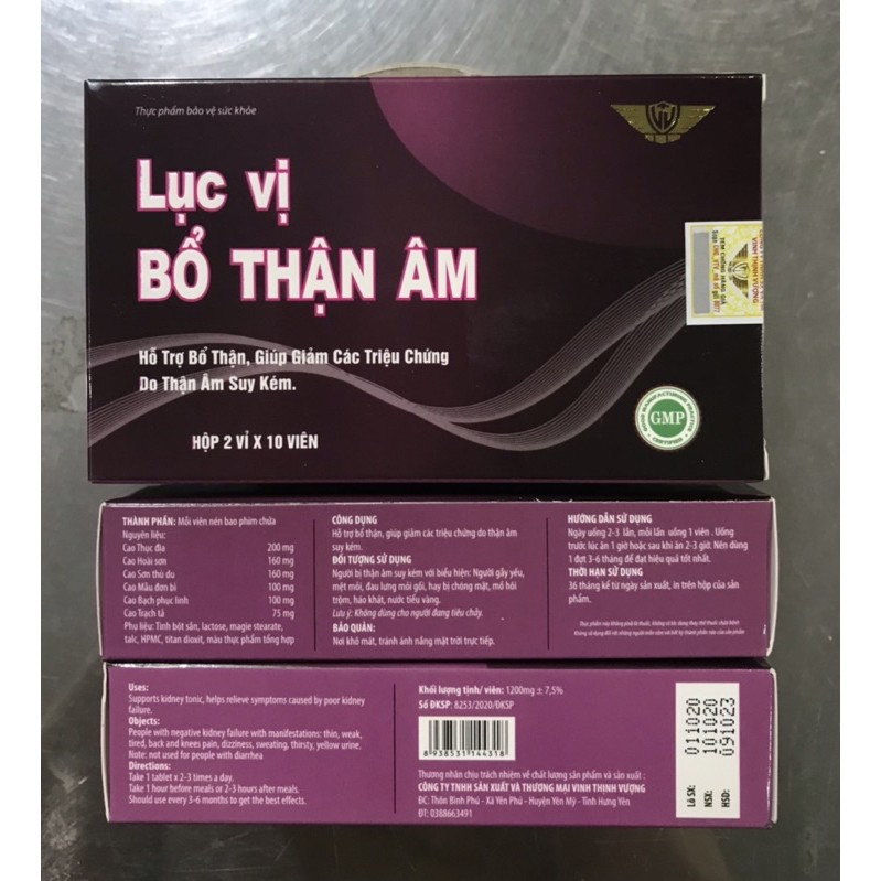 LỤC VỊ BỔ THẬN ÂM Kingphar - Tư Âm Bổ Thận , Sinh Tân Dịch , Tăng Cường Sức Khỏe