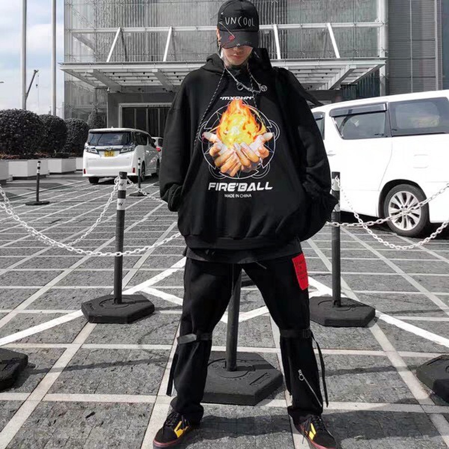 ÁO HOODIE NỈ NGOẠI Fire Ball (HD1040 - Kèm Ảnh Thật) | BigBuy360 - bigbuy360.vn